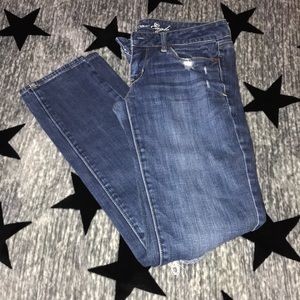 American Eagle ripped skinny jeans